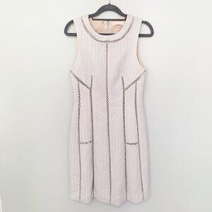 Rebecca Taylor textured lace eyelet detail‎ sleeveless lined knee length dress